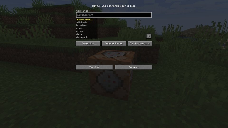 comment avoir un bloc de commande dans minecraft