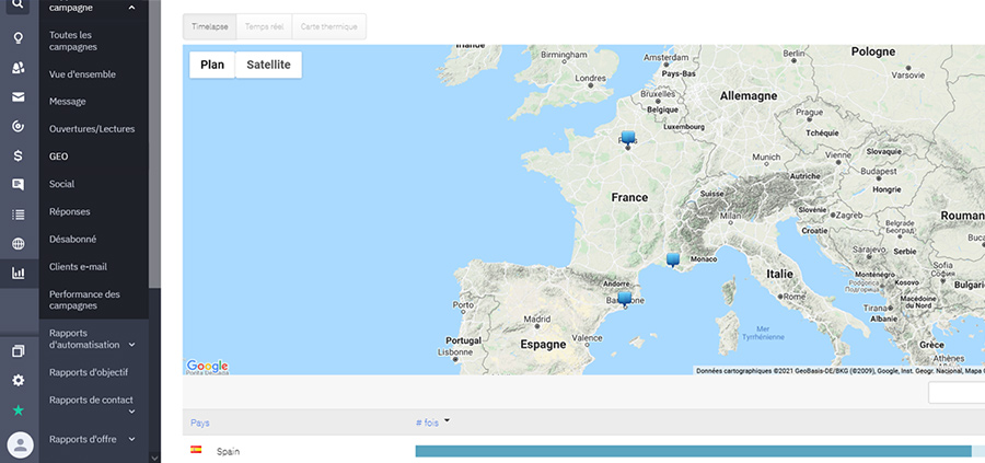 geolocalisation activecampaign